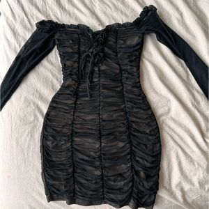 Black Mesh Fashion Nova Dress